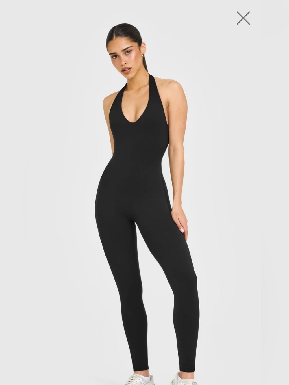 Oner Active Black Halter-Neck Jumpsuit